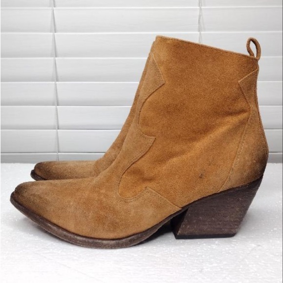 GOLO Lasso Western Revival Boho Suede Snip Toe Ankle Boots - Picture 3 of 16